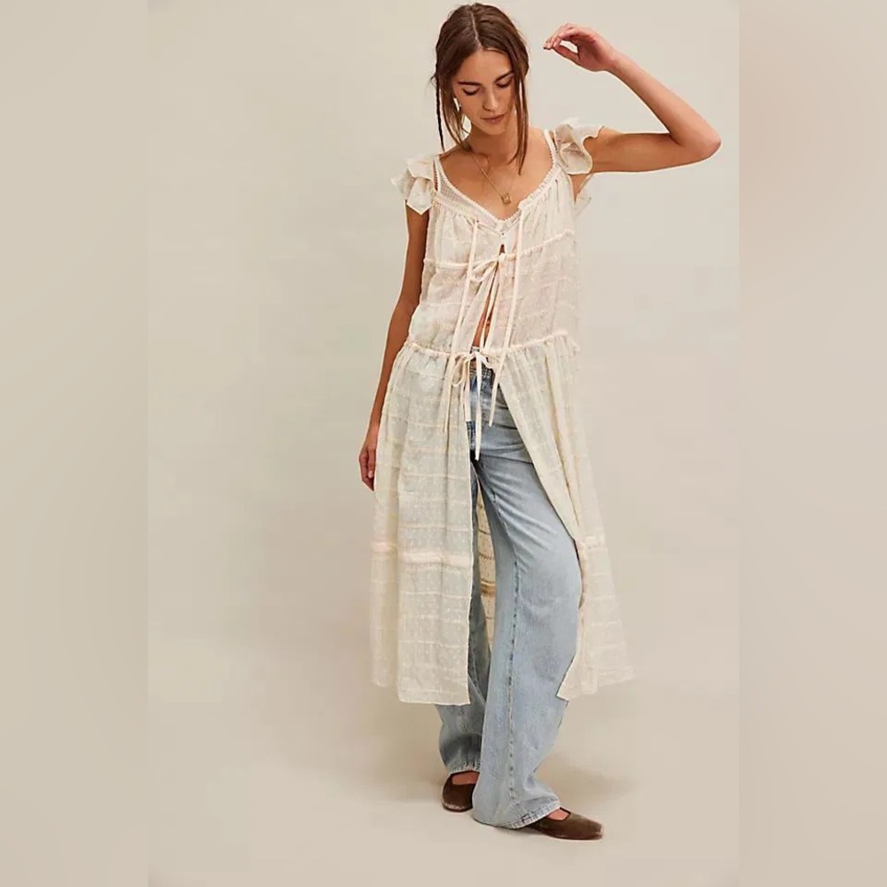 RARE Free People Micah maxi top/dress - Picture 1 of 7